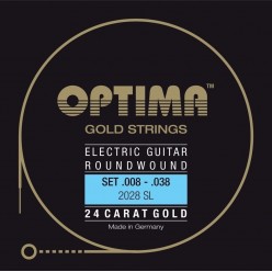 Optima 7166587 Gitara elektryczna struny Gold Strings Round Wound
